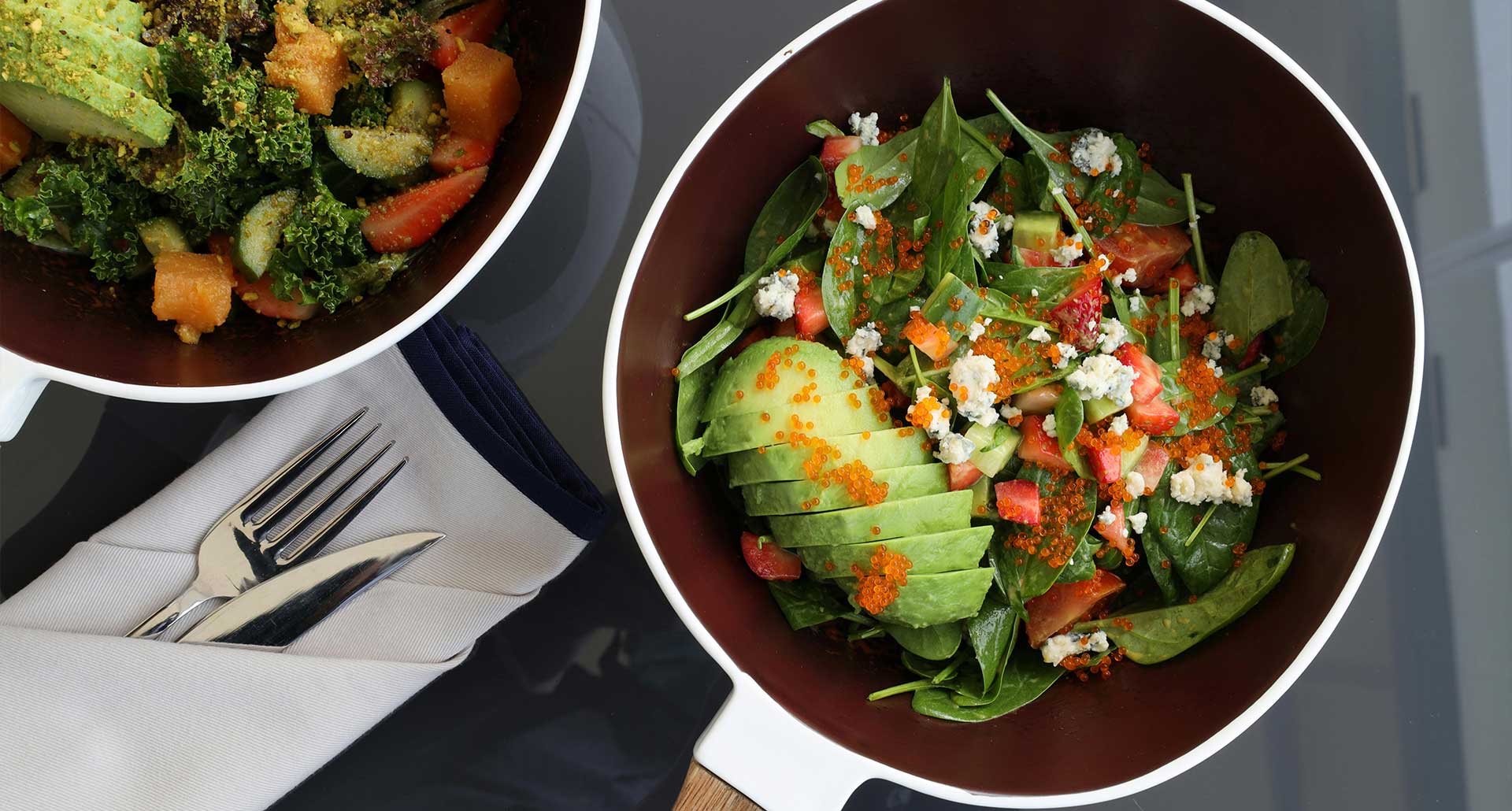 Healthy nutrition meal in a pan